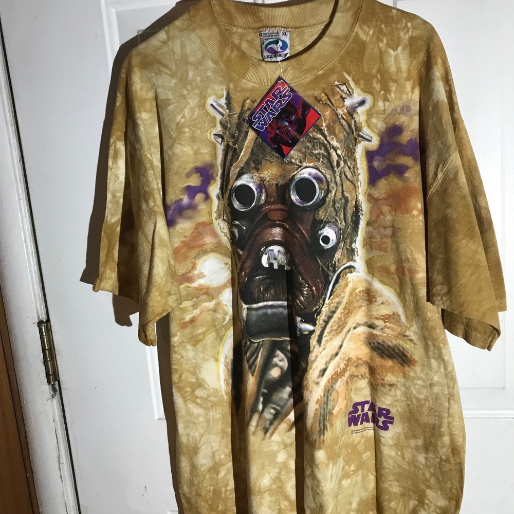 Vintage Star Wars 1997 Liquid Blue Tie Dye